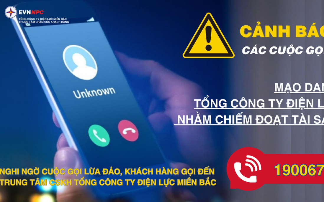 Mạo danh Tổng công ty Điện lực miền Bắc thông tin không đúng sự thật nhằm lừa đảo khách hàng