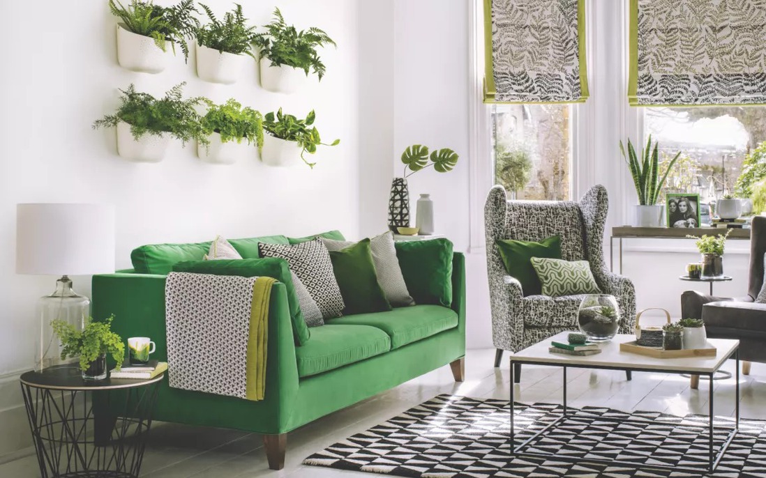 Cải thiện không gian phòng khách trong lành, tươi mát với những ý tưởng trồng cây xanh