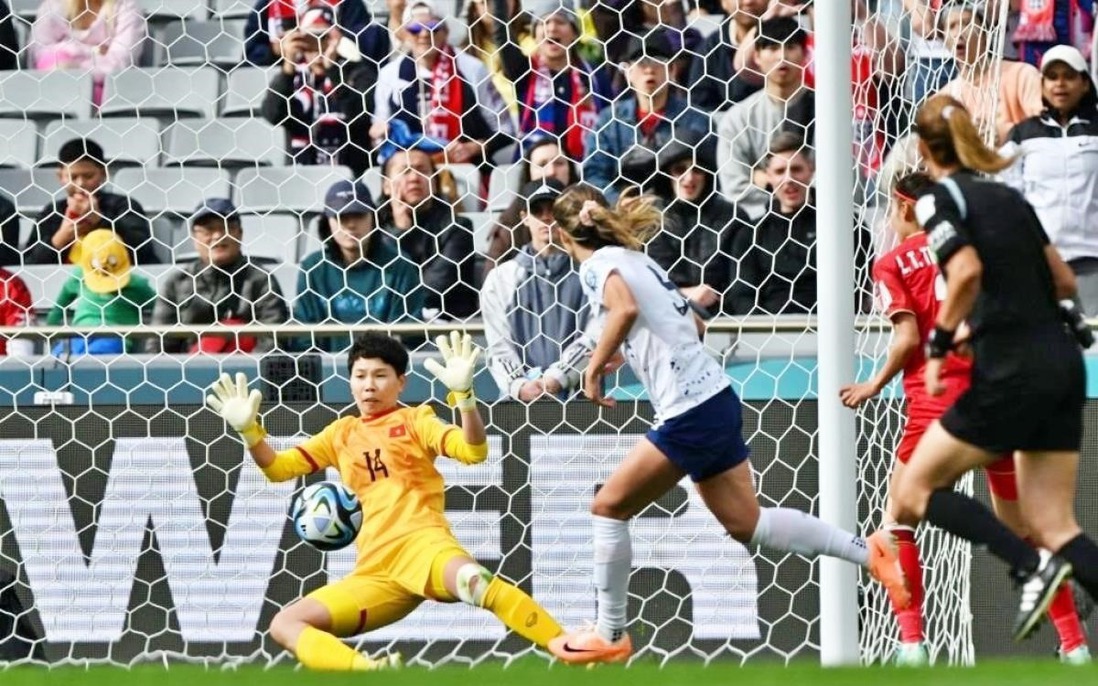 World Cup 2023: Kim Thanh - thủ môn cản phá thành công quả penalty của đội tuyển Mỹ