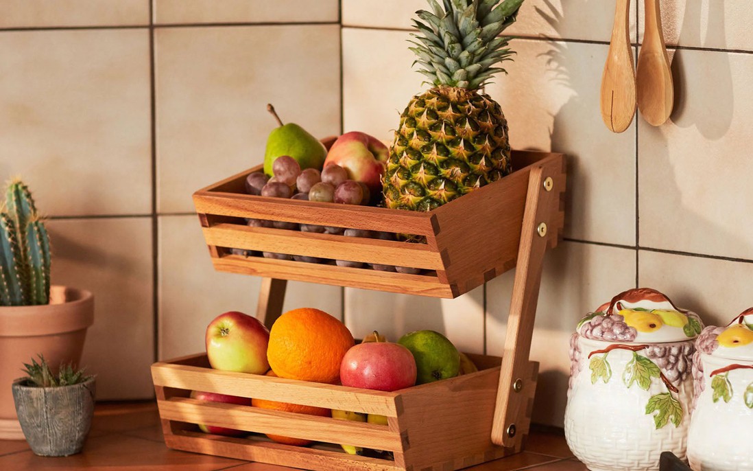 Những ý tưởng lưu trữ hoa quả và rau củ giúp căn bếp gia đình luôn ngăn nắp
