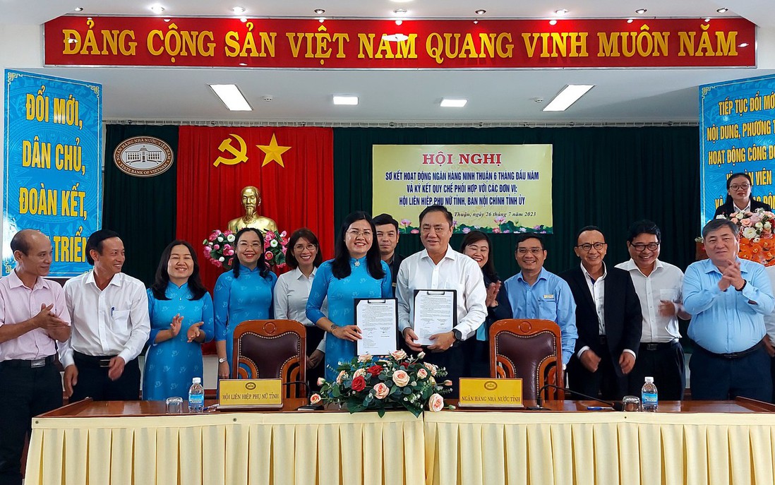 Hội LHPN tỉnh Ninh Thuận: Ký kết chương trình thúc đẩy bình đẳng giới trong lĩnh vực tài chính ngân hàng