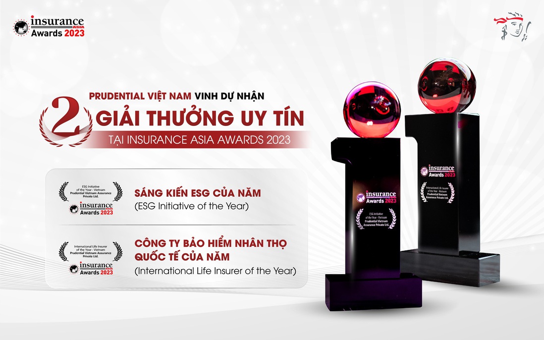 Prudential Việt Nam nhận 2 giải thưởng quan trọng tại Insurance Asia Awards 2023