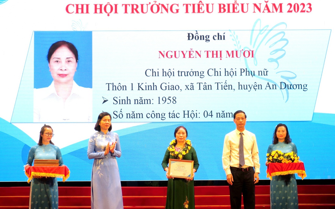 Hải Phòng biểu dương 40 Chi hội trưởng Phụ nữ tiêu biểu năm 2023