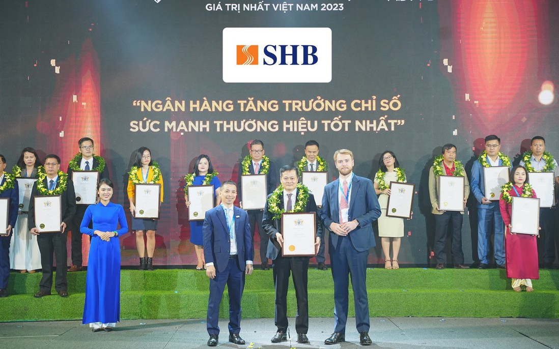 SHB là Ngân hàng có chỉ số sức mạnh thương hiệu tăng trưởng mạnh nhất 2023