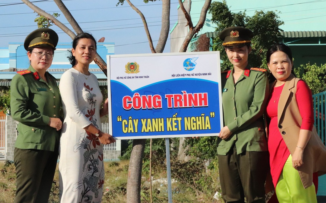 Hội Phụ nữ Công an Ninh Thuận: Hành trình kết nối “cây xanh nghĩa tình” 