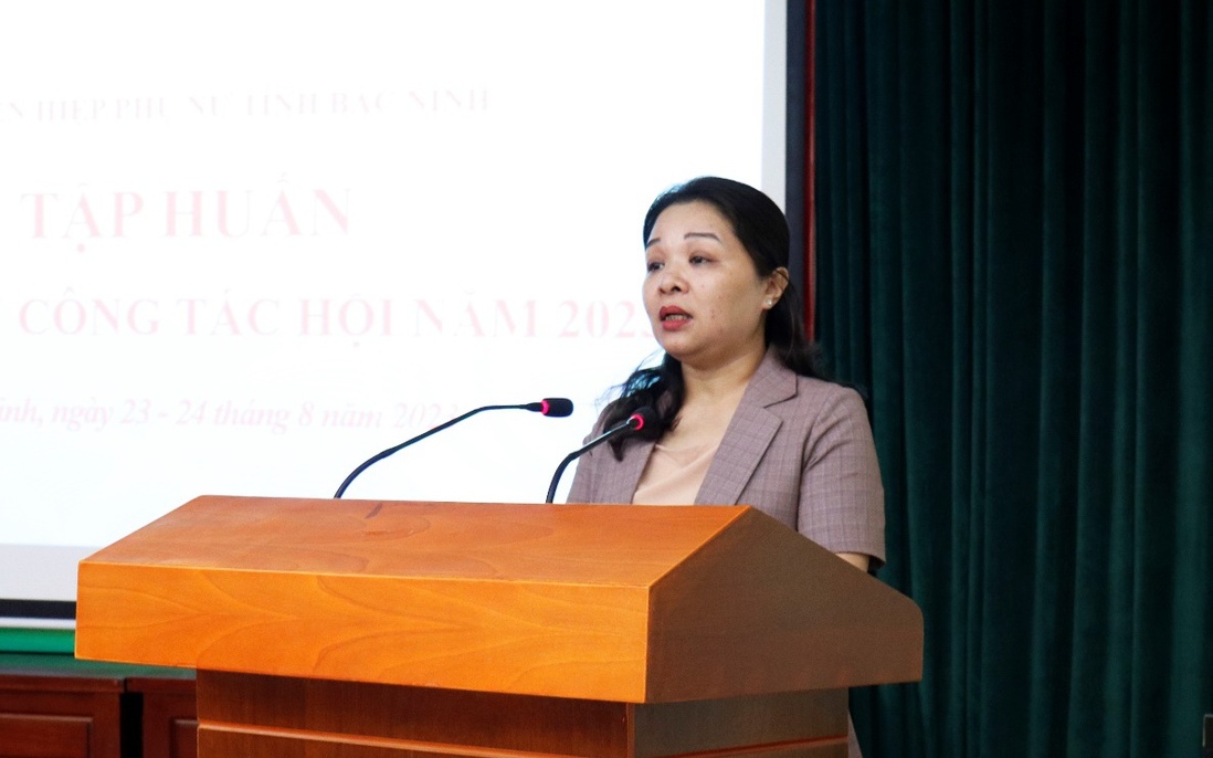 Tập huấn nghiệp vụ công tác Hội cho gần 200 cán bộ phụ nữ tỉnh Bắc Ninh 