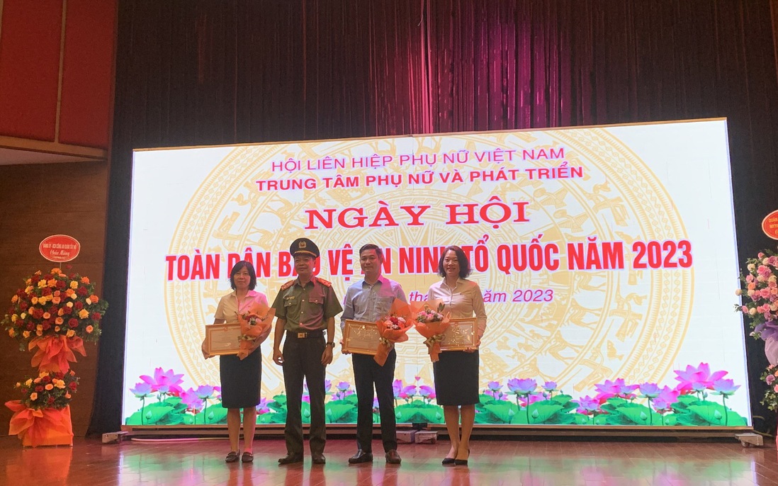 Làm điểm "Ngày hội toàn dân bảo vệ an ninh Tổ quốc" năm 2023 tại Trung tâm Phụ nữ và Phát triển