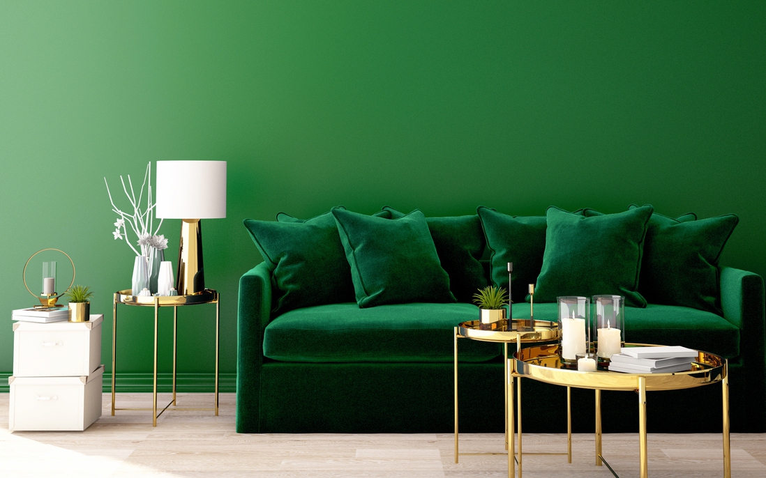 Thỏa sức trang trí không gian sống gia đình với gam màu xanh lá