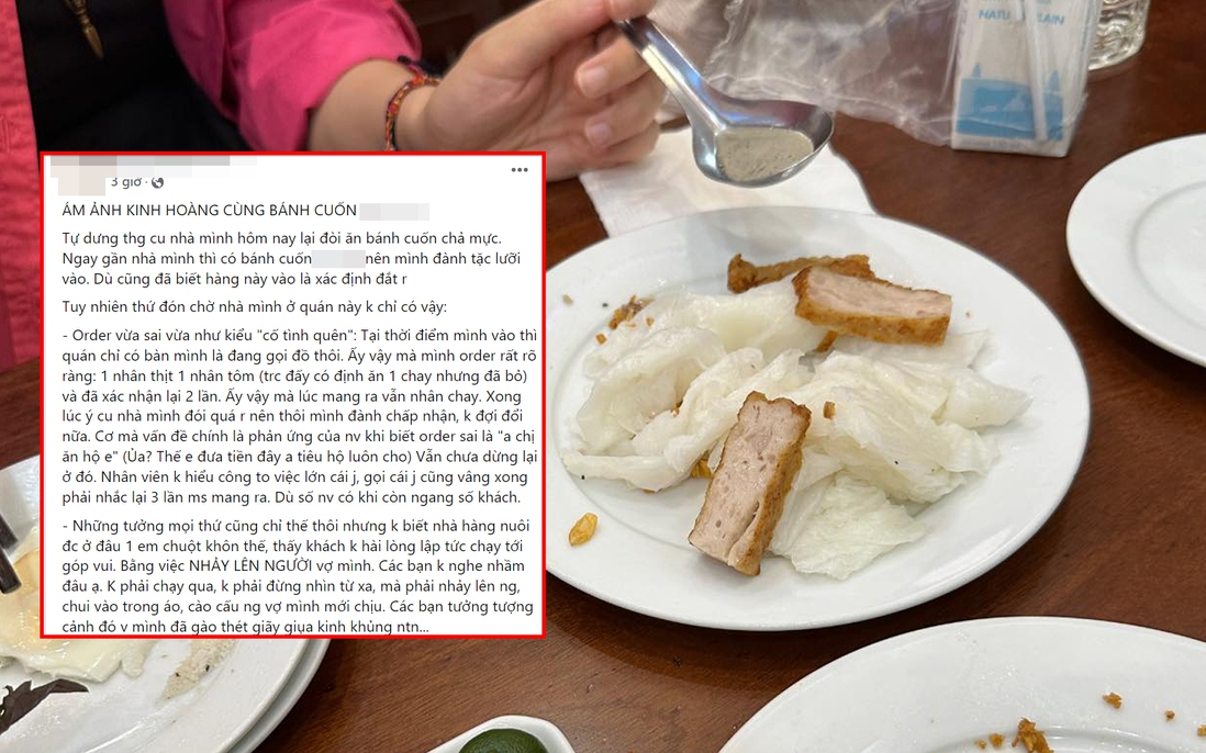 Hàng bánh cuốn nổi tiếng Hà Nội nói gì trước phản ánh "khách đang ăn bị chuột nhảy lên người"? 