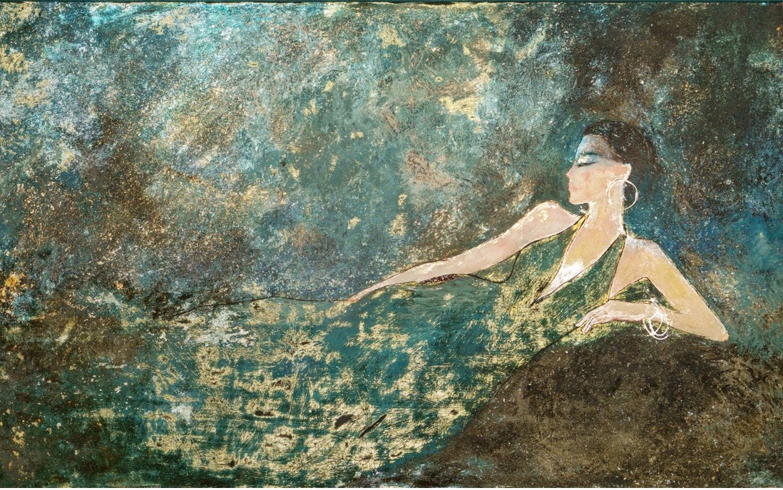 Thanh xuân rực rỡ trong tranh sơn mài của nữ họa sĩ phố núi