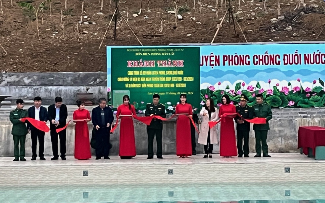 Khánh thành bể bơi huấn luyện phòng chống đuối nước cho trẻ em biên giới 