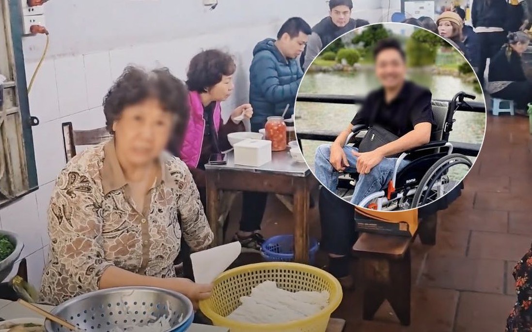 Chủ quán phở ở Hà Nội nói về nam TikToker ngồi xe lăn: "Không có như trên mạng đâu, chú ấy ăn xong vẫn tươi cười đi ra"