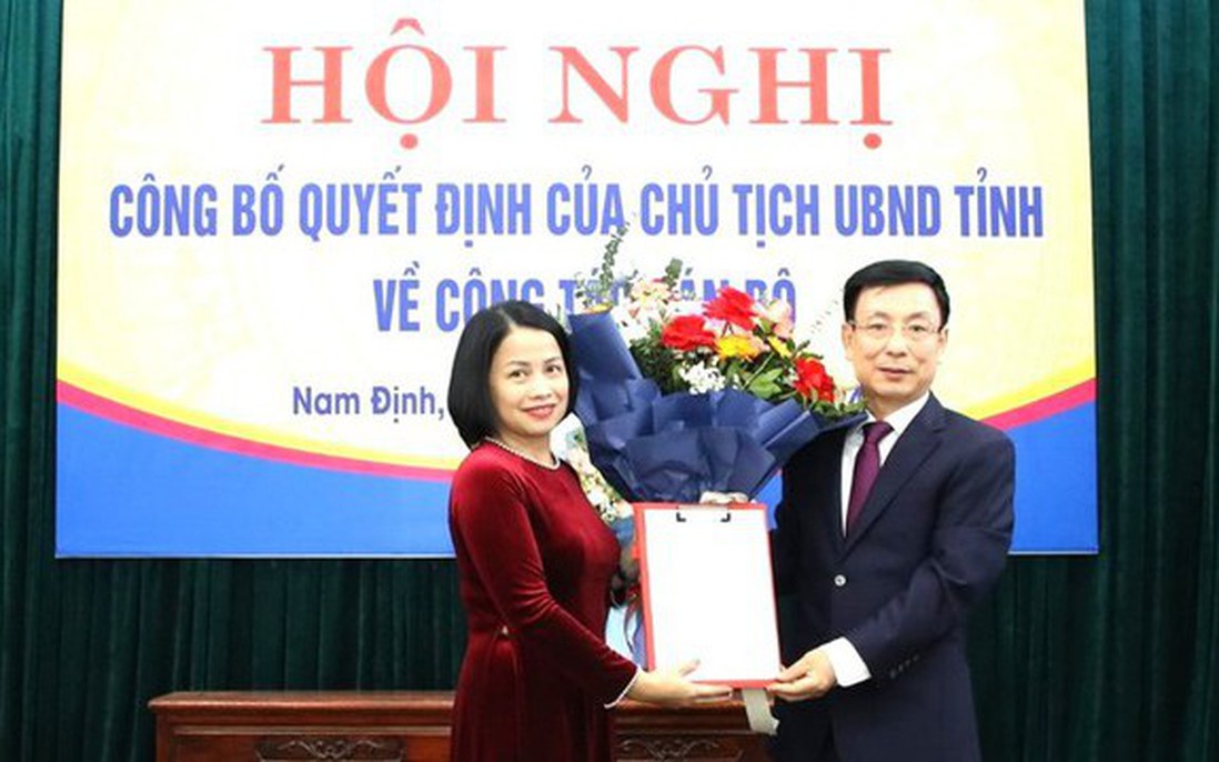 Bổ nhiệm tân nữ Giám đốc Sở Tư pháp tỉnh Nam Định