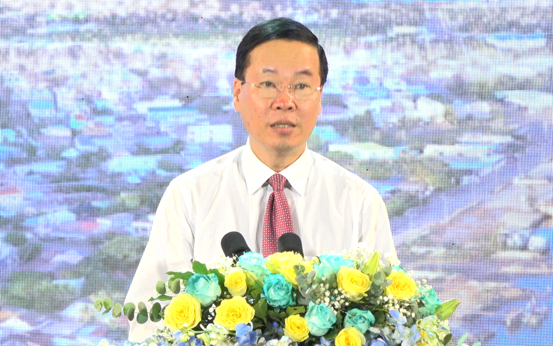 Chủ tịch nước Võ Văn Thưởng dự chương trình "Xuân Biên phòng ấm lòng dân bản" 2024 