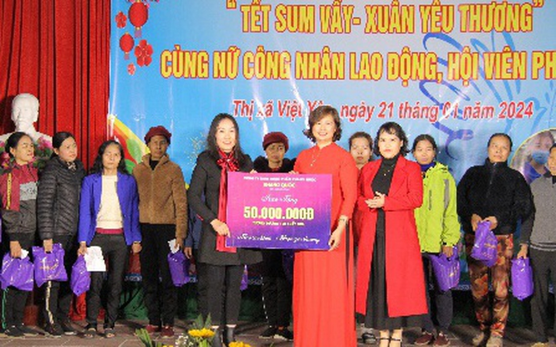 Bắc Giang: 200 nữ công nhân lao động, hội viên phụ nữ tham gia Tết sum vầy