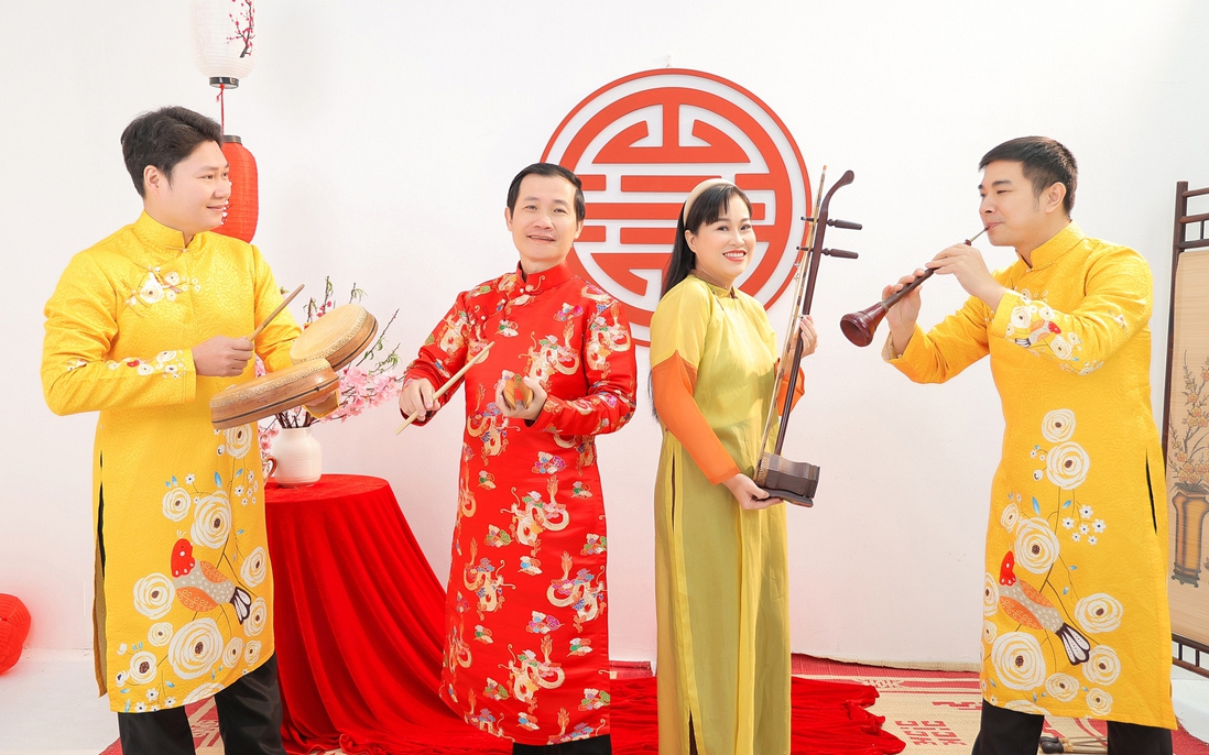 Nhóm Xẩm Hà Thành đưa nhạc cung đình vào bài xẩm Tết
