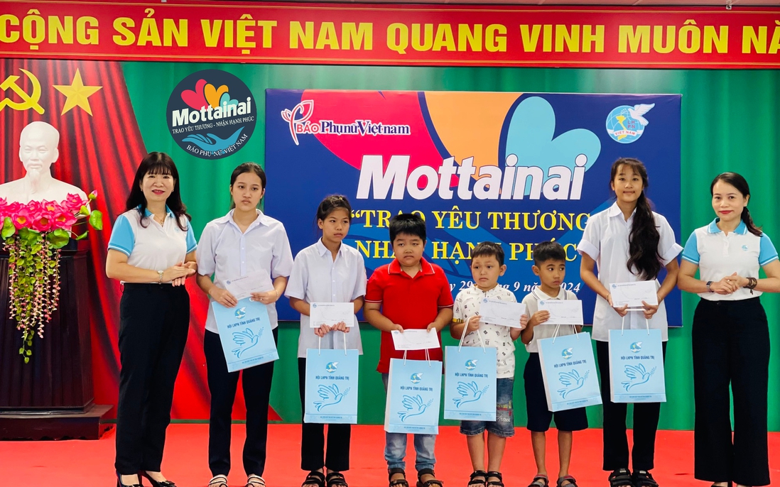 Trao 10 suất học bổng Mottainai cho trẻ em mồ côi có hoàn cảnh khó khăn tại Quảng Trị