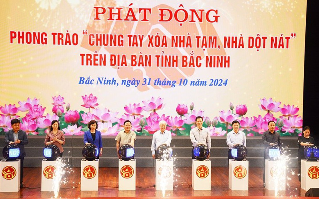 Bắc Ninh công bố không còn hộ nghèo, phát động chung tay xóa nhà tạm, nhà dột nát