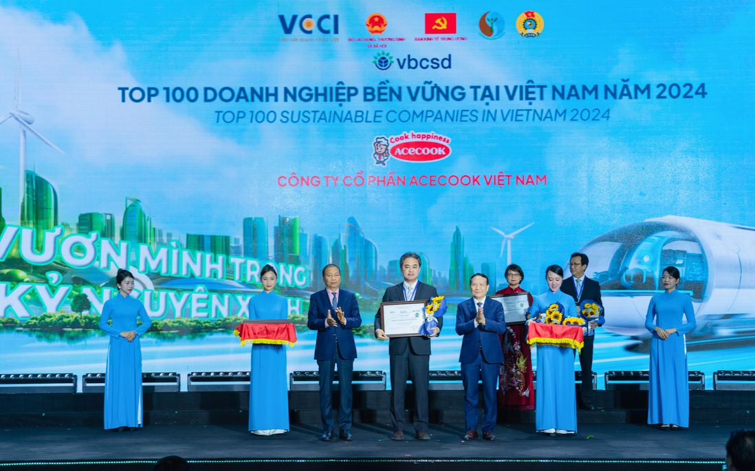 Acecook Việt Nam thăng hạng đột phá tại bảng xếp hạng top 100 doanh nghiệp phát triển bền vững