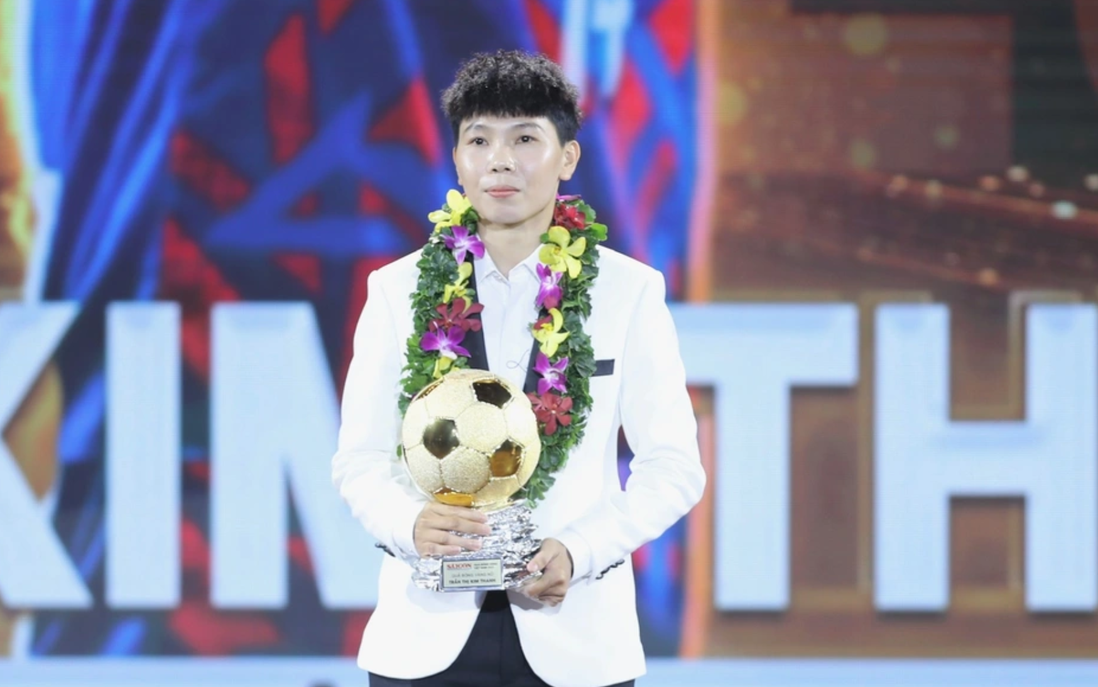Thủ môn Kim Thanh đoạt Quả bóng Vàng dành cho nữ cầu thủ