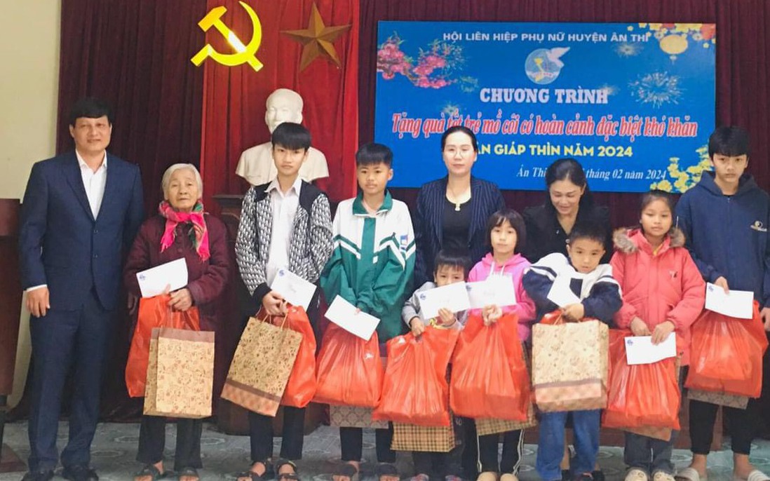 Các cấp Hội LHPN Hưng Yên mang Tết đến với phụ nữ nghèo, trẻ em mồ côi