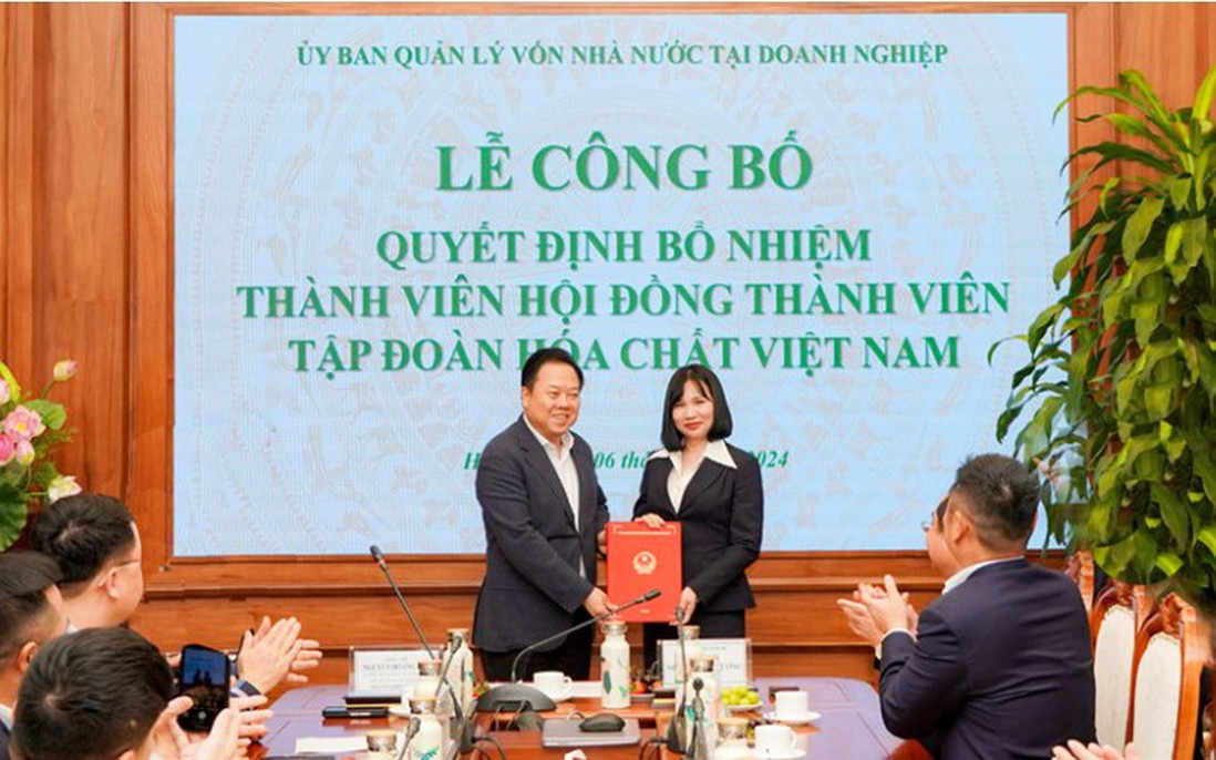 Bổ nhiệm nữ Phó Vụ trưởng giữ chức Thành viên HĐTV Tập đoàn Hóa chất Việt Nam