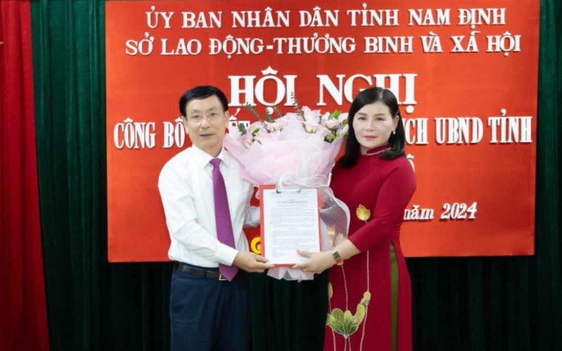 Nam Định: Nữ Bí thư Huyện ủy giữ chức Giám đốc Sở Lao động - Thương binh và Xã hội