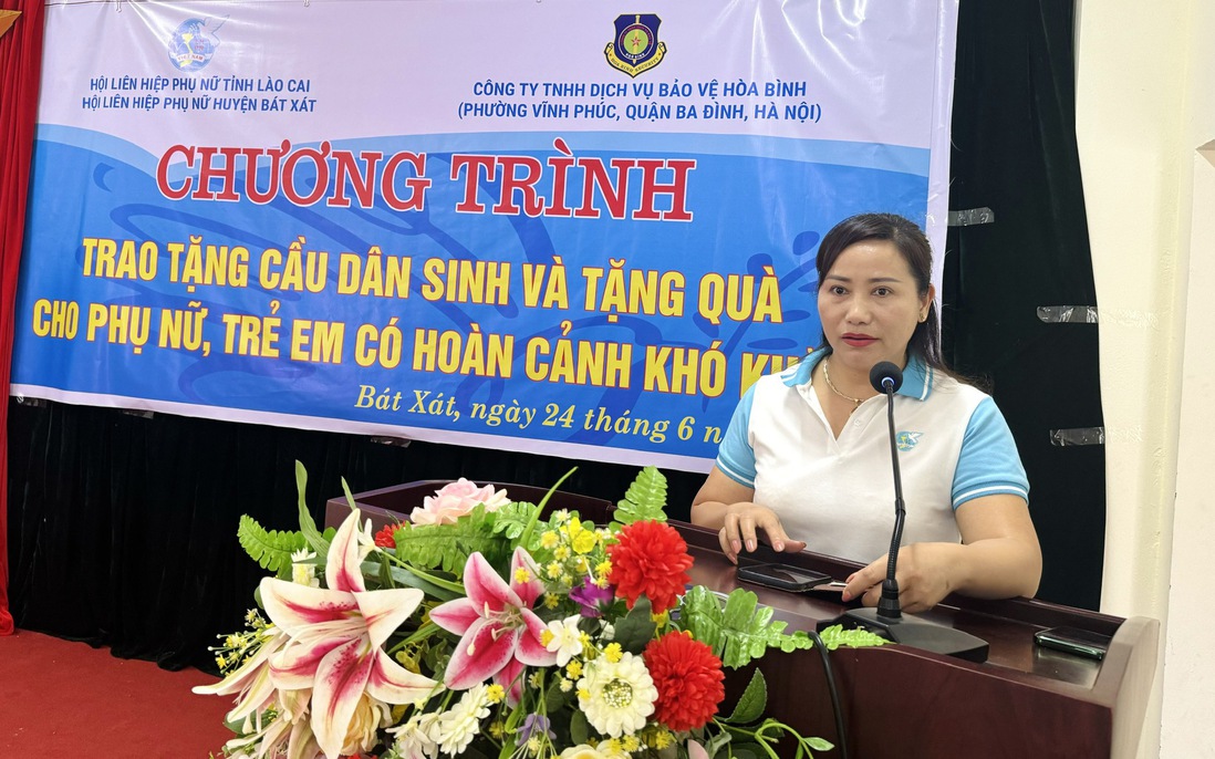 Hội LHPN Lào Cai phối hợp với doanh nghiệp tặng cầu dân sinh cho vùng đặc biệt khó khăn 