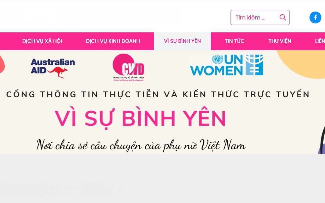 Trung tâm Phụ nữ và Phát triển giới thiệu cổng thông tin “Vì sự bình yên” 