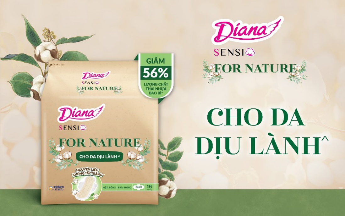 Ra mắt Diana Sensi For Nature giảm 56% lượng nhựa bao bì nhân Ngày Môi trường thế giới 