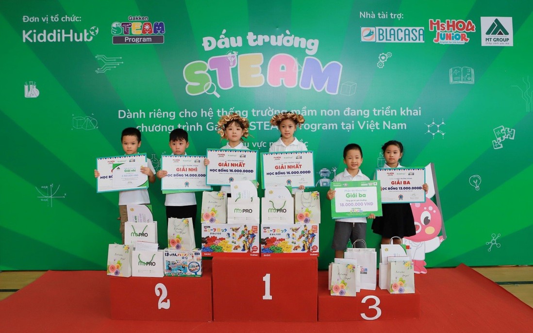 "Đấu Trường STEAM" - 100 thí sinh mầm non tranh tài lĩnh vực STEAM chuẩn Nhật (GSP) khu vực miền Bắc