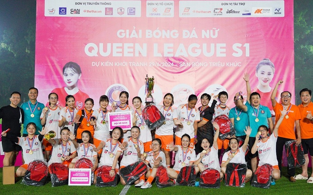 Câu chuyện về đội bóng nữ ngân hàng vô địch Queen League 2024 