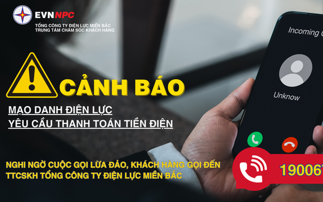 Cảnh báo mạo danh nhân viên Điện lực yêu cầu thanh toán tiền điện vào tài khoản cá nhân