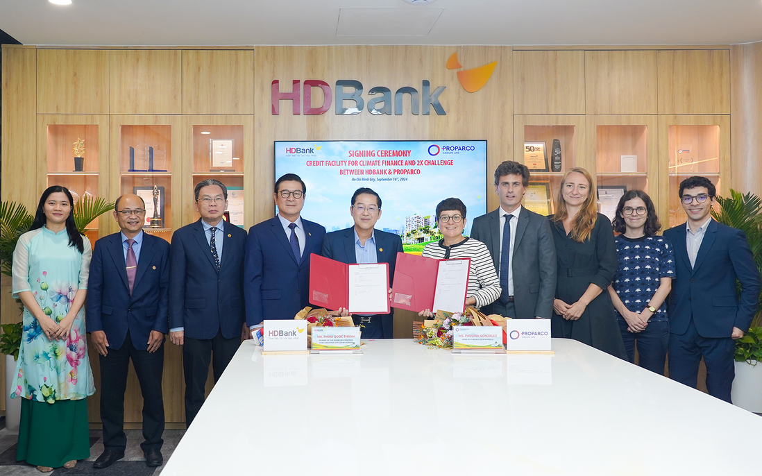 Tăng hạn mức tín dụng lên 100 triệu USD, HDBank và Proparco thúc đẩy dự án tài chính khí hậu, hỗ trợ doanh nghiệp do phụ nữ làm chủ