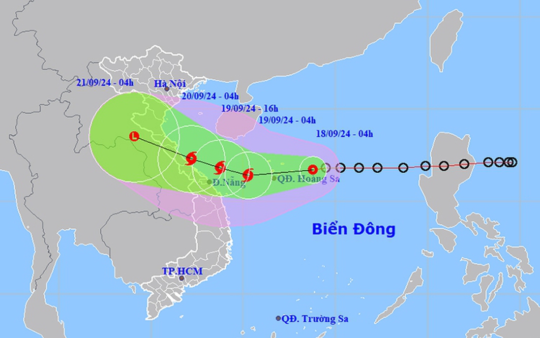 Thời tiết ngày 18/9: Áp thấp nhiệt đới có khả năng mạnh lên thành bão trong 24 giờ tới