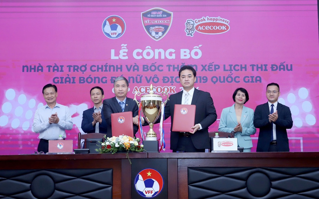 Acecook Việt Nam là nhà tài trợ chính giải bóng đá nữ vô địch U19 Quốc gia - Cúp Acecook 2024 