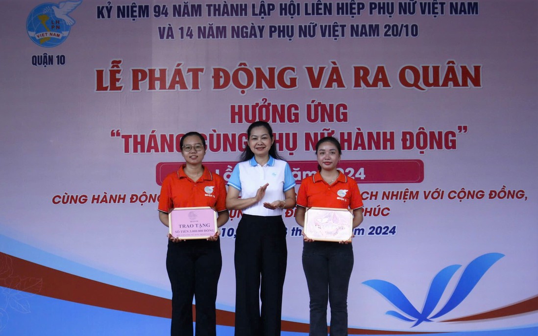 TPHCM: Hội LHPN quận 10 phát động “Tháng cùng Phụ nữ hành động”