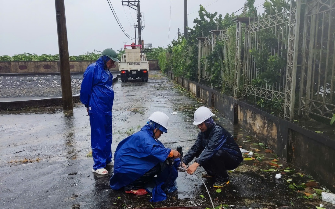 Huy động toàn bộ nhân lực hỗ trợ xử lý sự cố do bão số 3 để cấp điện trở lại cho người dân