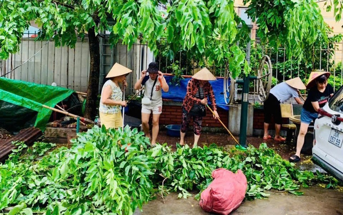 Bắc Ninh: Cán bộ, hội viên, phụ nữ ra quân tham gia khắc phục thiệt hại sau bão