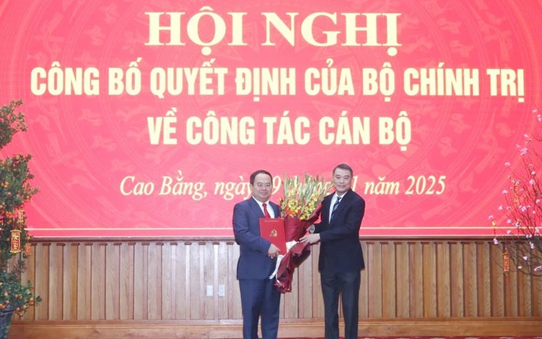 Ông Quản Minh Cường giữ chức Bí thư Tỉnh ủy Cao Bằng