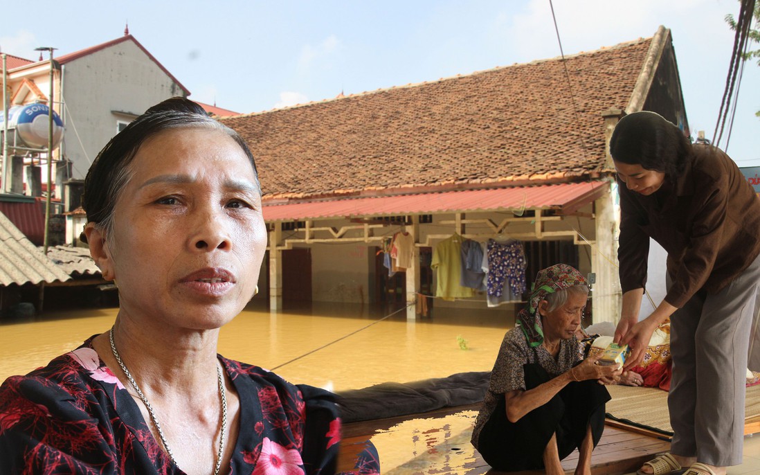 Tình người trong bão lũ: Liều thuốc tinh thần của người dân Đa Hội