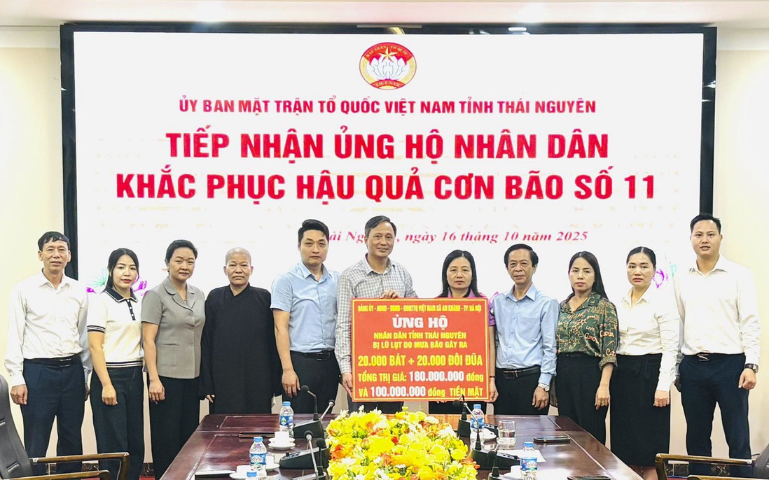 Hội LHPN Thái Nguyên huy động 706 triệu đồng và 1 tấn gạo, hỗ trợ hơn 500 hộ vùng lũ