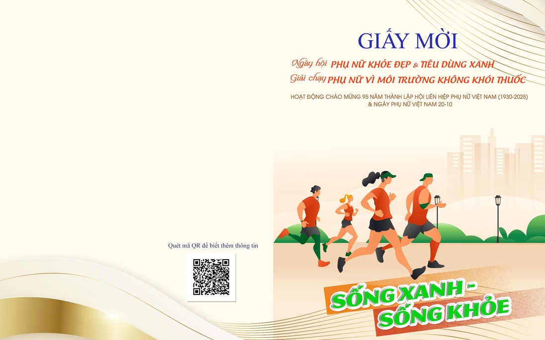 Mời bạn tham dự Ngày hội "Phụ nữ Khỏe Đẹp & Tiêu dùng xanh" và Giải chạy "Vì môi trường không khói thuốc"