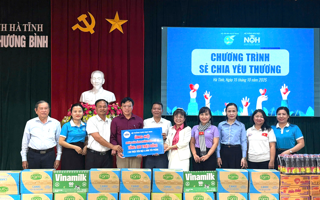 Hội LHPN TPHCM tiếp sức phụ nữ và trẻ em vùng khó khăn, bão lũ