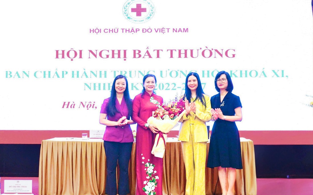 Bà Đỗ Thị Thu Thảo được bầu giữ chức Chủ tịch Hội Chữ thập đỏ Việt Nam