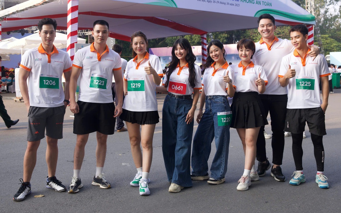 Nghệ sĩ lan toả năng lượng tích cực tại giải "Phụ nữ chạy hưởng ứng vì môi trường không khói thuốc"