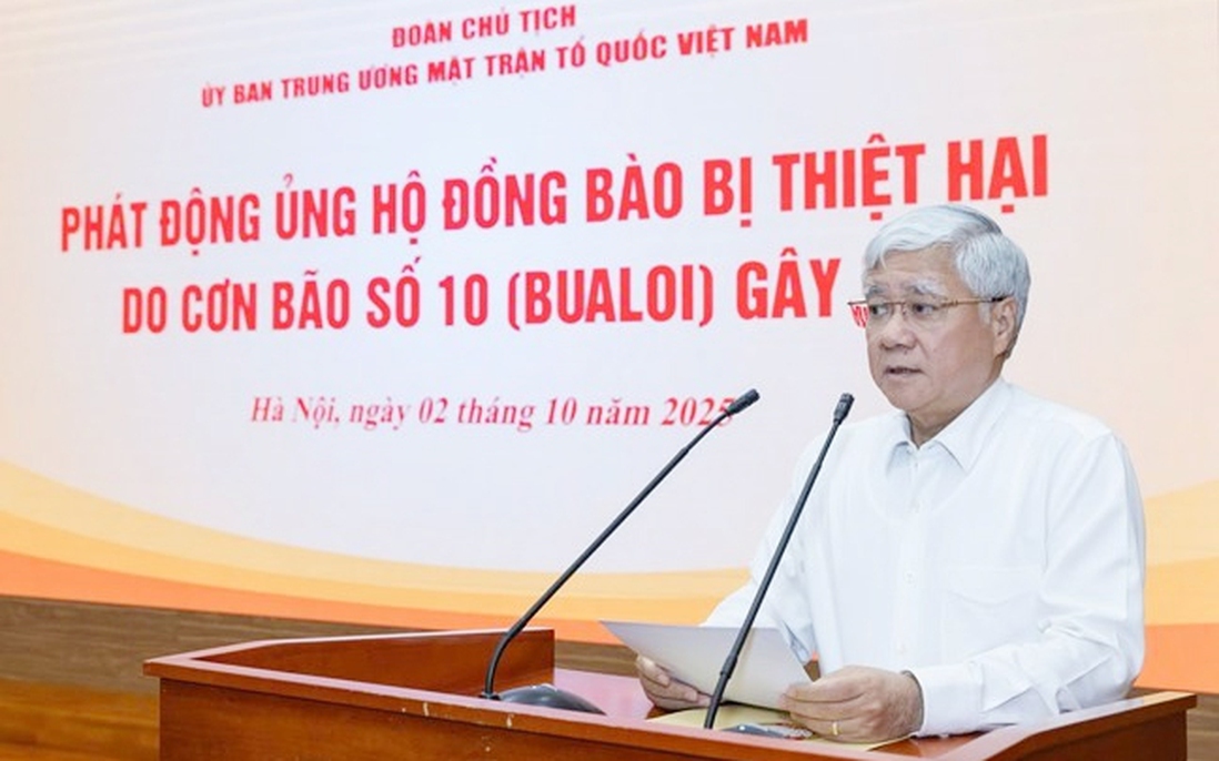 Ủy ban Trung ương Mặt trận Tổ quốc Việt Nam phát động ủng hộ đồng bào bị thiệt hại do cơn bão số 10