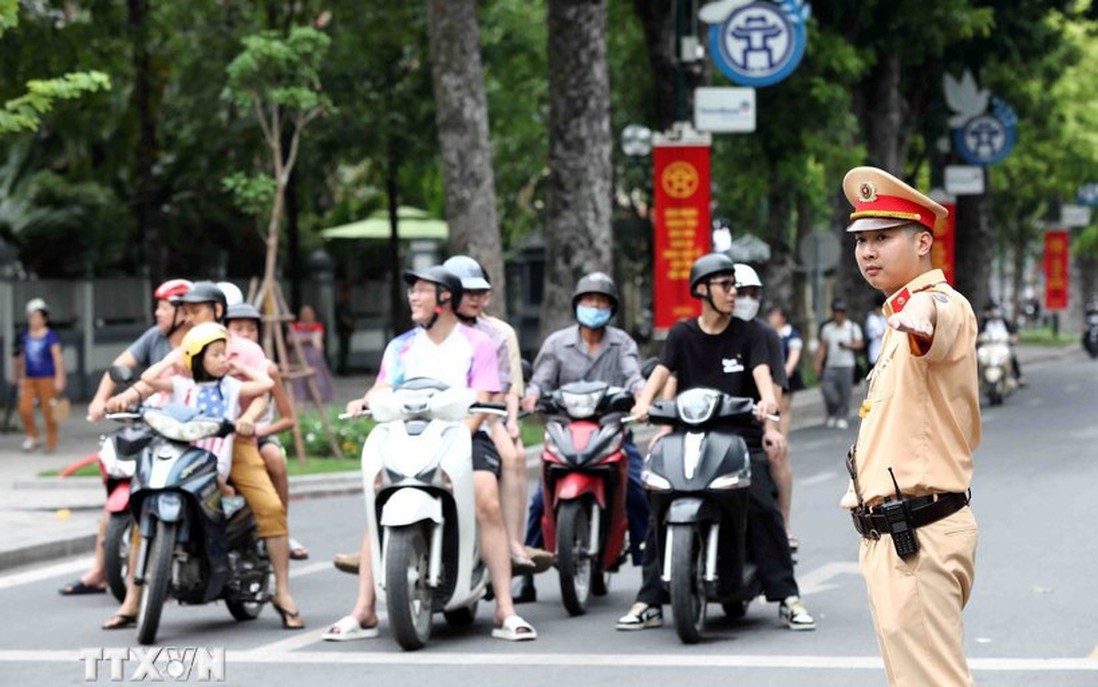 Triển khai phương án đảm bảo trật tự, an toàn giao thông dịp ký Công ước Hà Nội