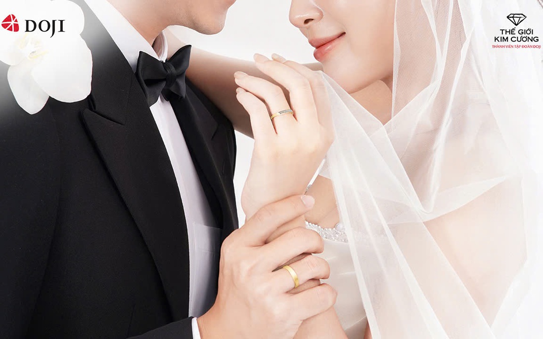 Đi tìm cặp nhẫn cưới định mệnh cho ngày đại hỷ tại DOJI và Thế giới Kim Cương