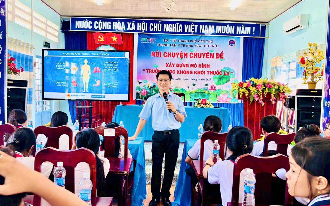 Cần Thơ tích cực tuyên truyền về tác hại của thuốc lá tại trường học và nơi cộng đồng